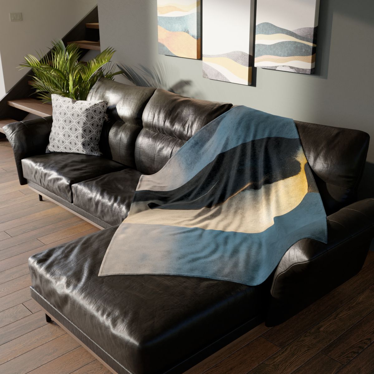 Silver Horizon Emperor Penguin designer printed blankets