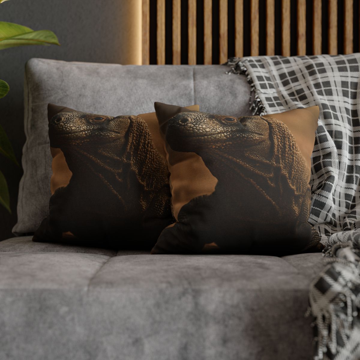 Ancient Sentinel Komodo Dragon custom pillow cases