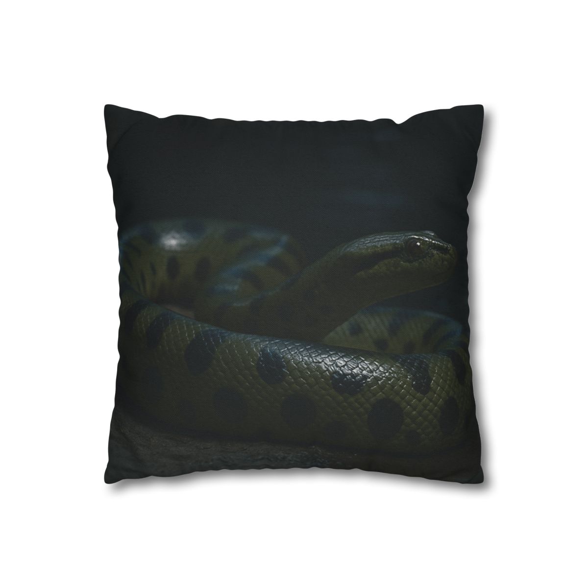 Moonlit Coil Green Anaconda personalized pillow covers
