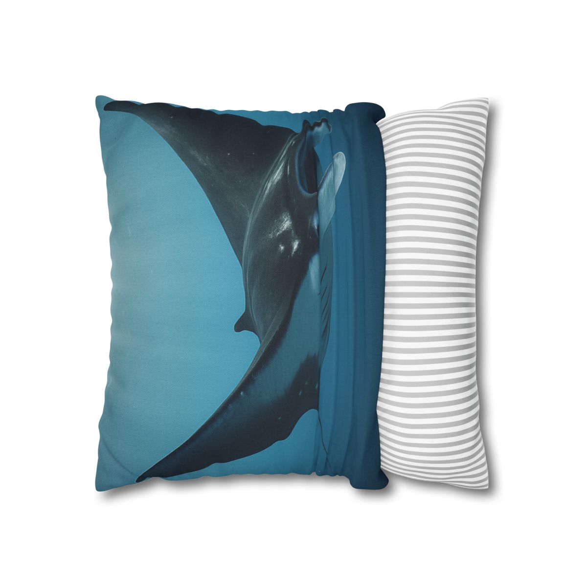 Manta Ray Silent Glide designer print pillow cases