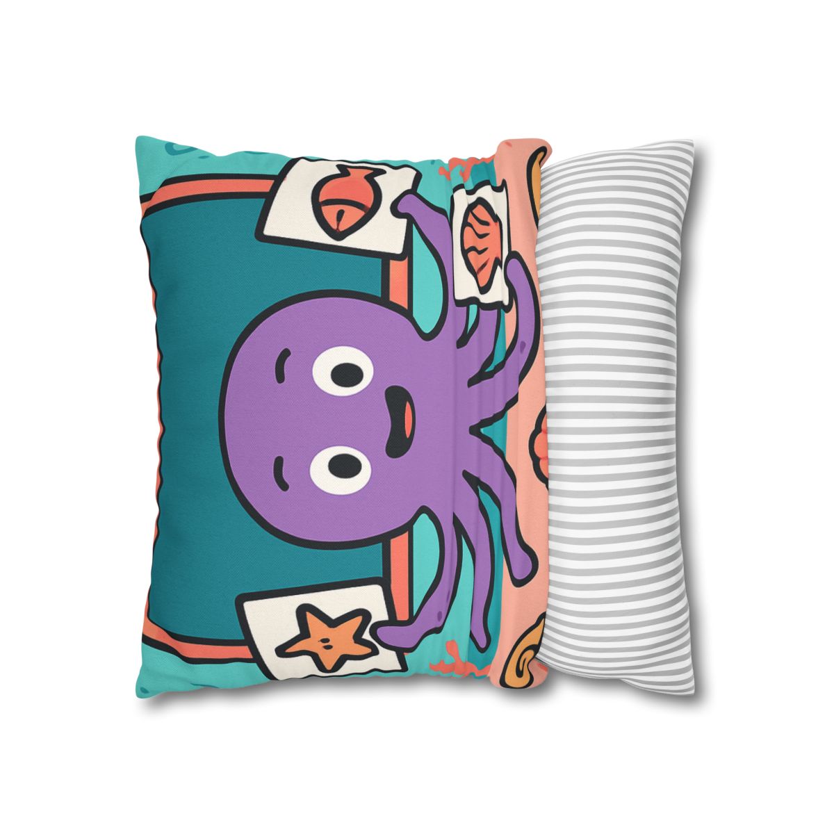 Coral Classroom Octopus comfortable bedding pillow covers
