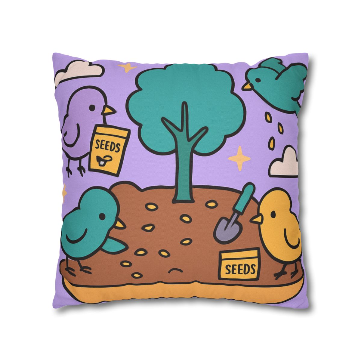 Galaxy Garden Aviary designer print pillow cases