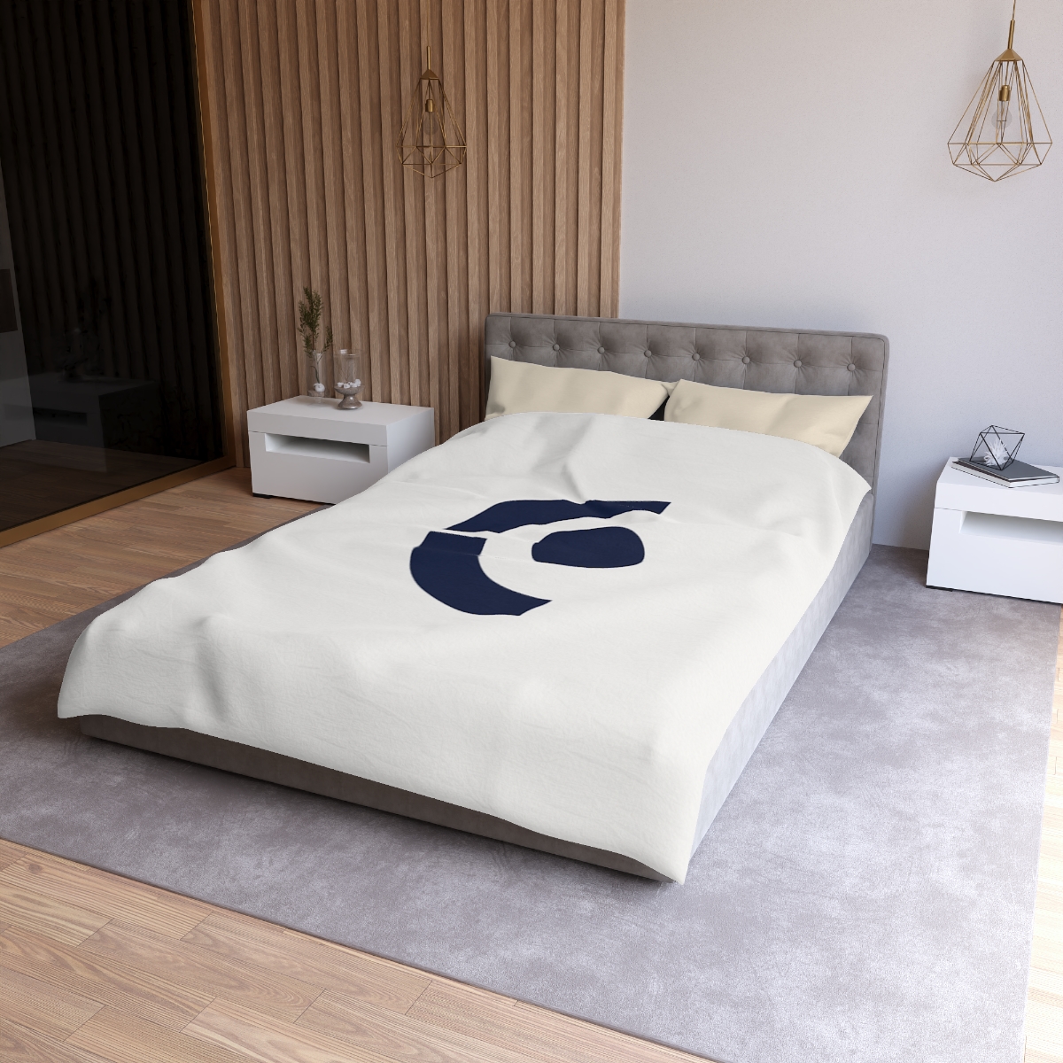 Twin Arcs Eclipse Study designer printed duvets