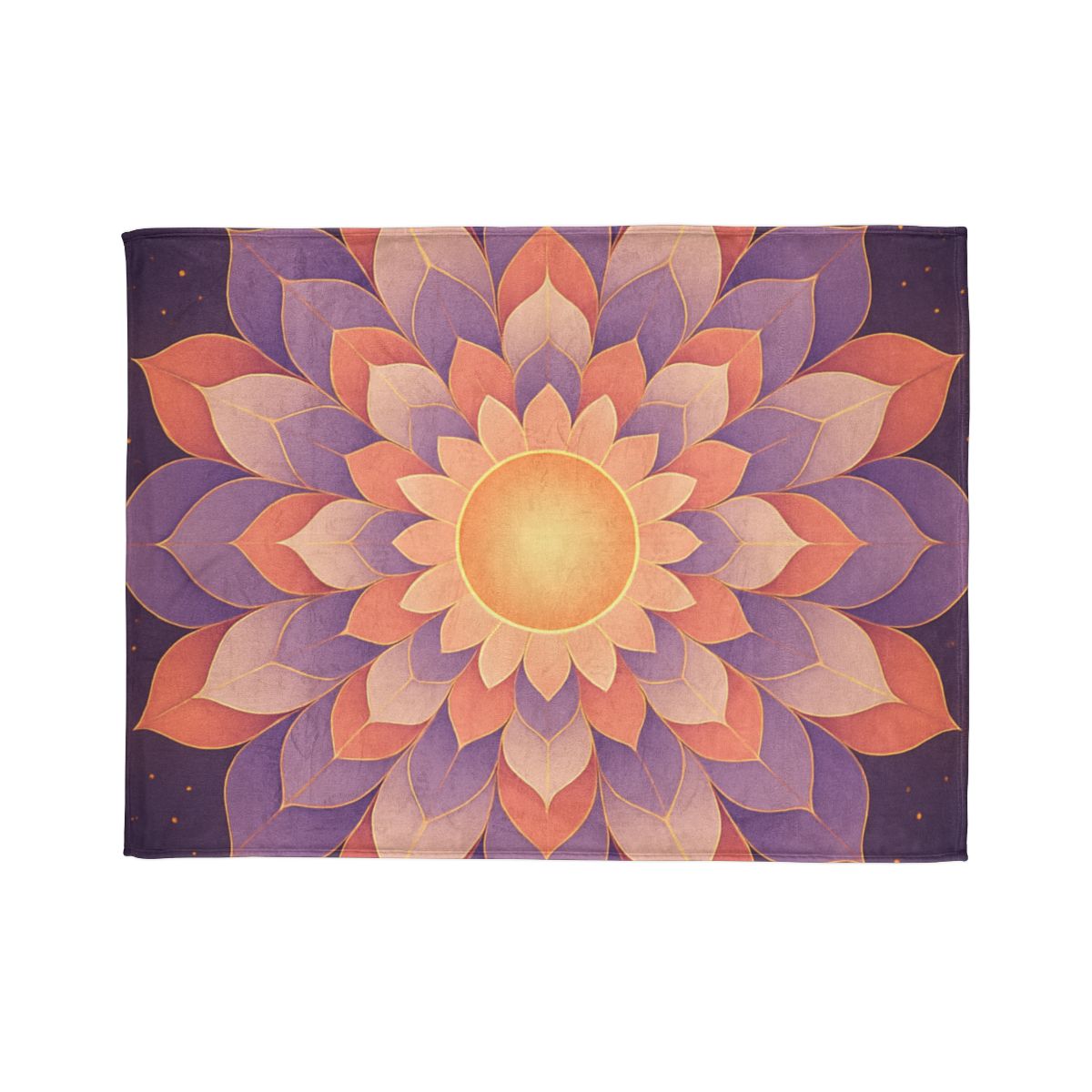 Petal Halo Mandala Drift decorative home blankets