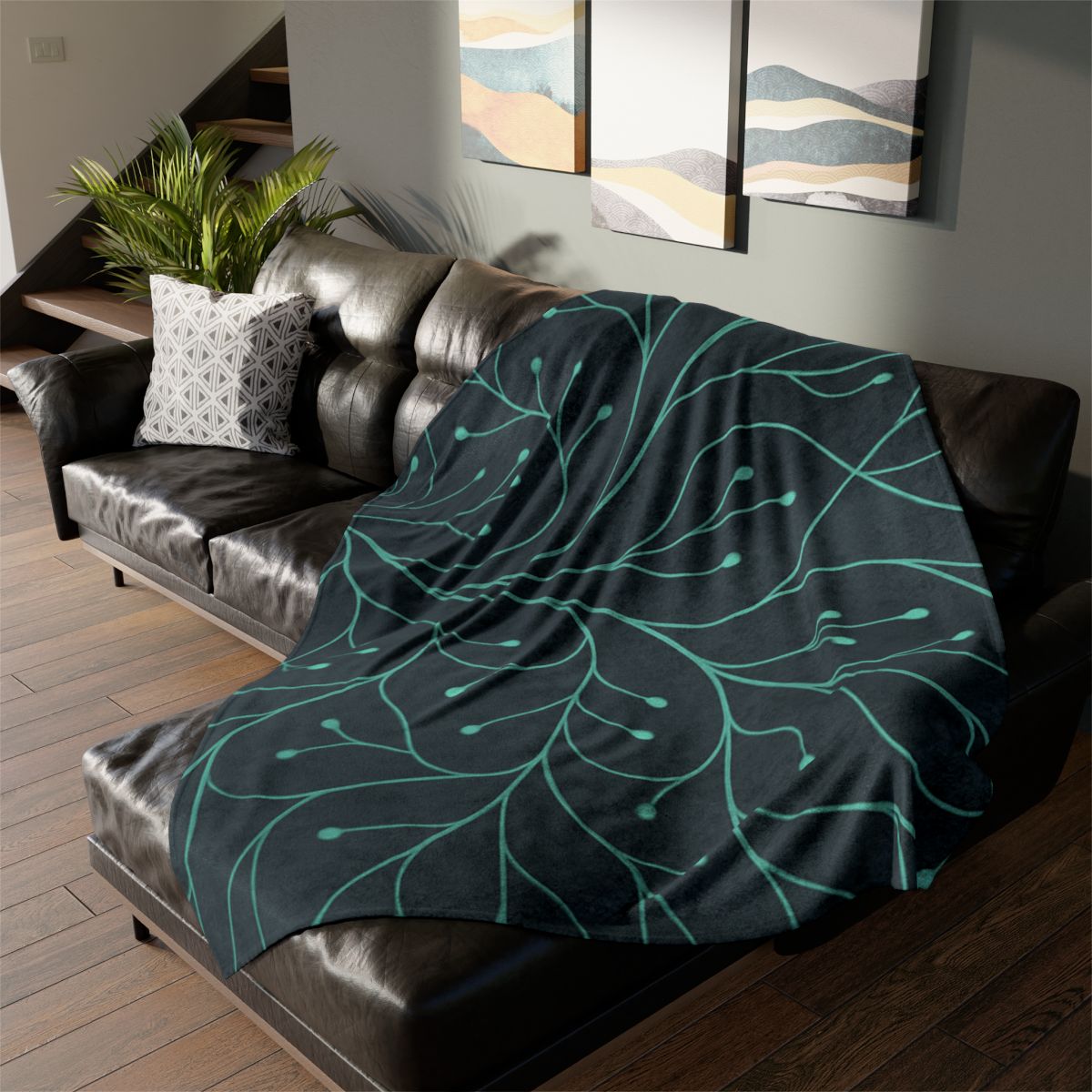 Vine Circuit Network decorative home blankets