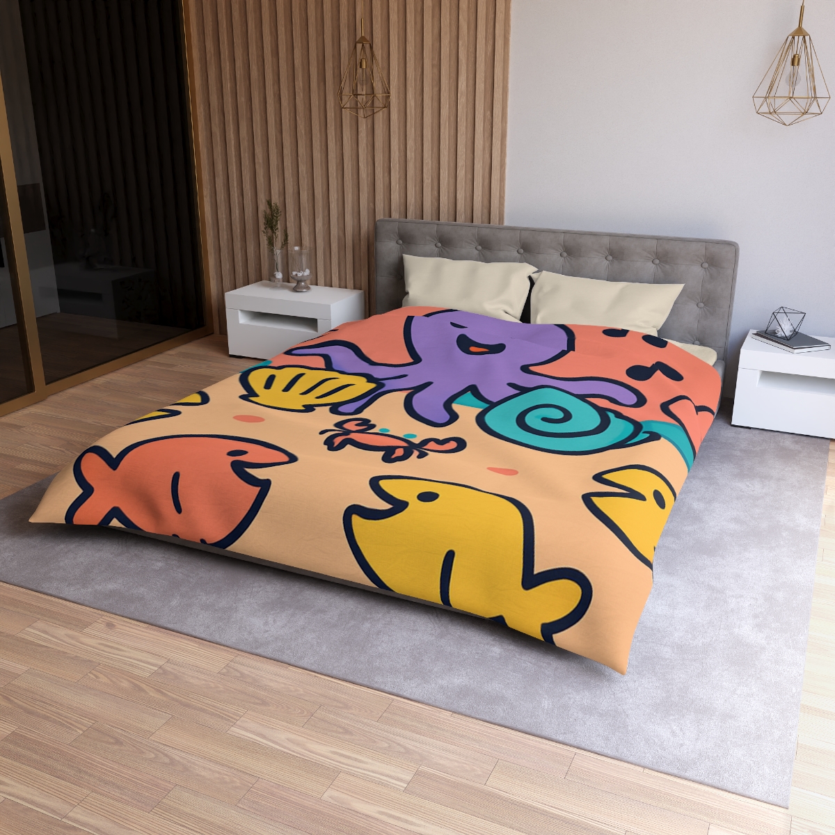 Coral Concert Undersea unique patterned duvets