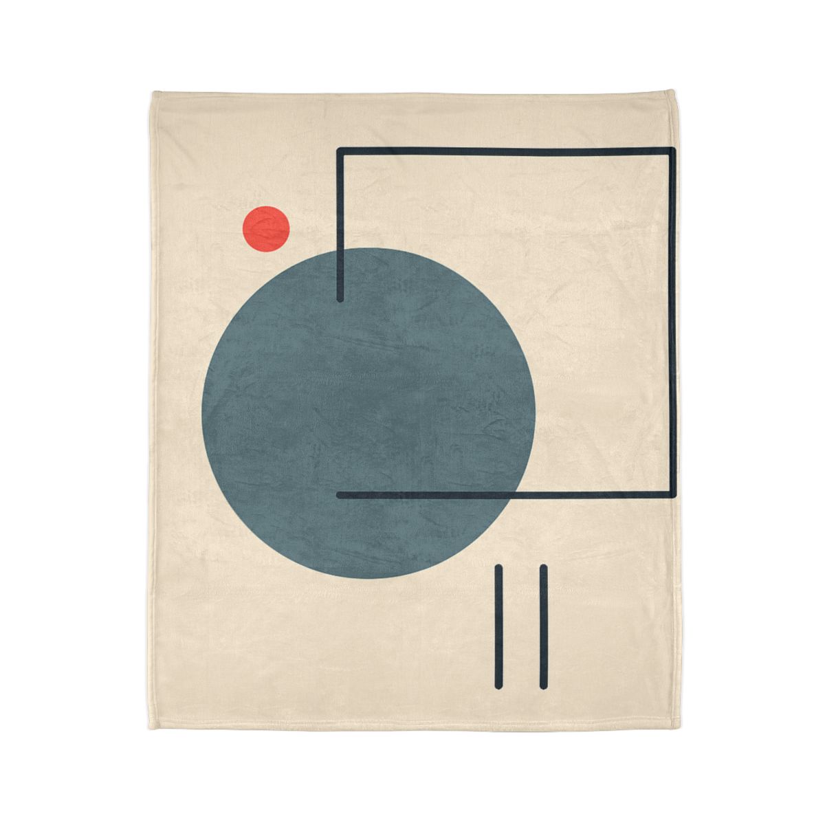 Quiet Orbit With Offset Frame personalized cozy blankets