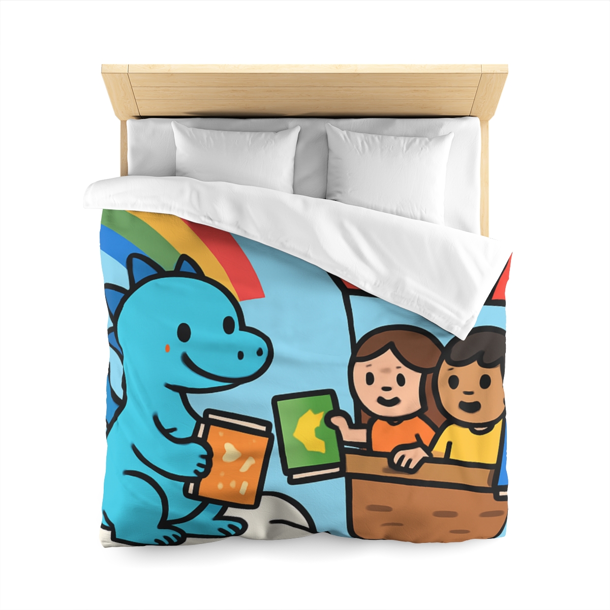 Cloud Library Run By A Gentle Dragon stylish duvet covers