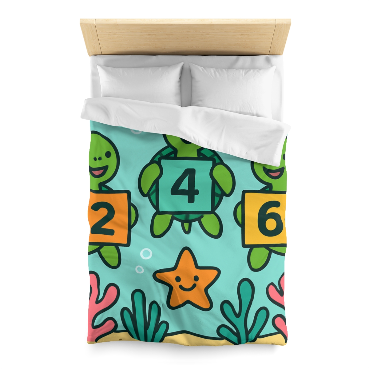 Coral Reef Math Parade Of Sea Turtles warm winter duvets