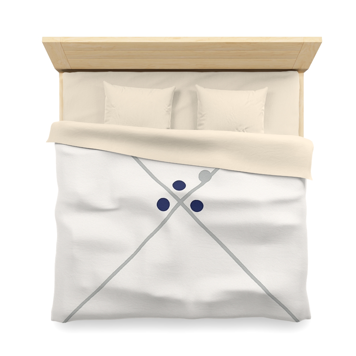 Diagonal Pair And Nested Dot Cluster designer printed duvets