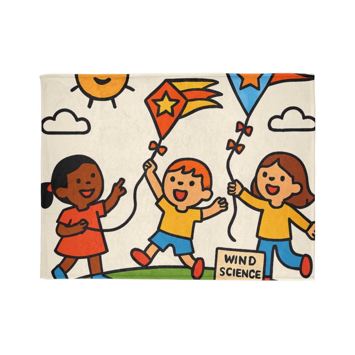 Comet Kite Parade On Cloud Hill decorative home blankets