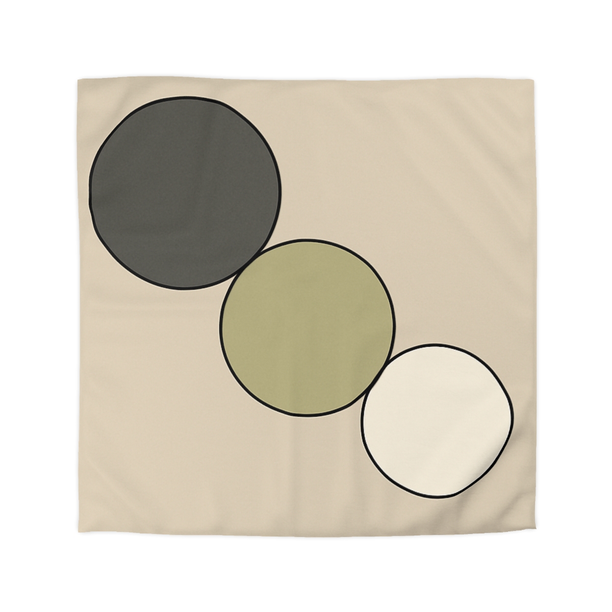 Staggered Trio Of Circles Harmony stylish duvet covers