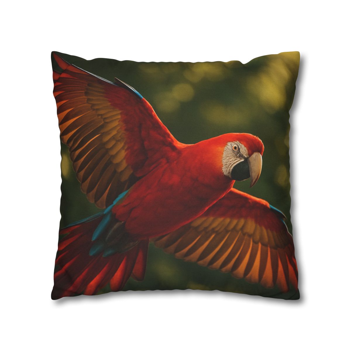 Scarlet Macaw Ember Flight stylish decorative pillowcases