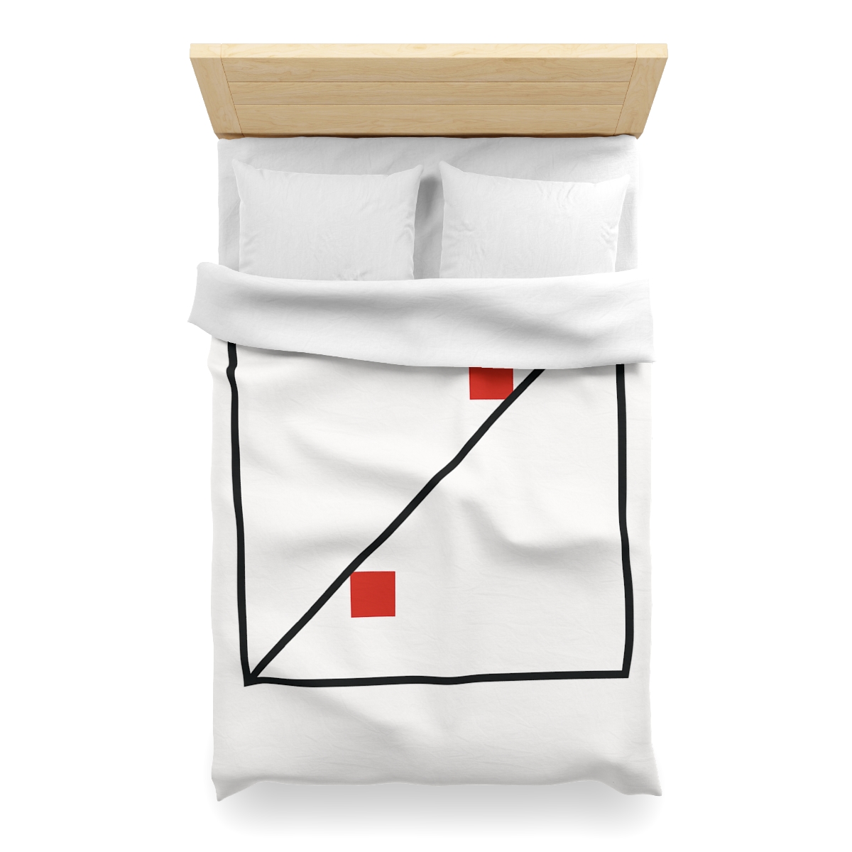 Diagonal Frame Split soft comforter duvets