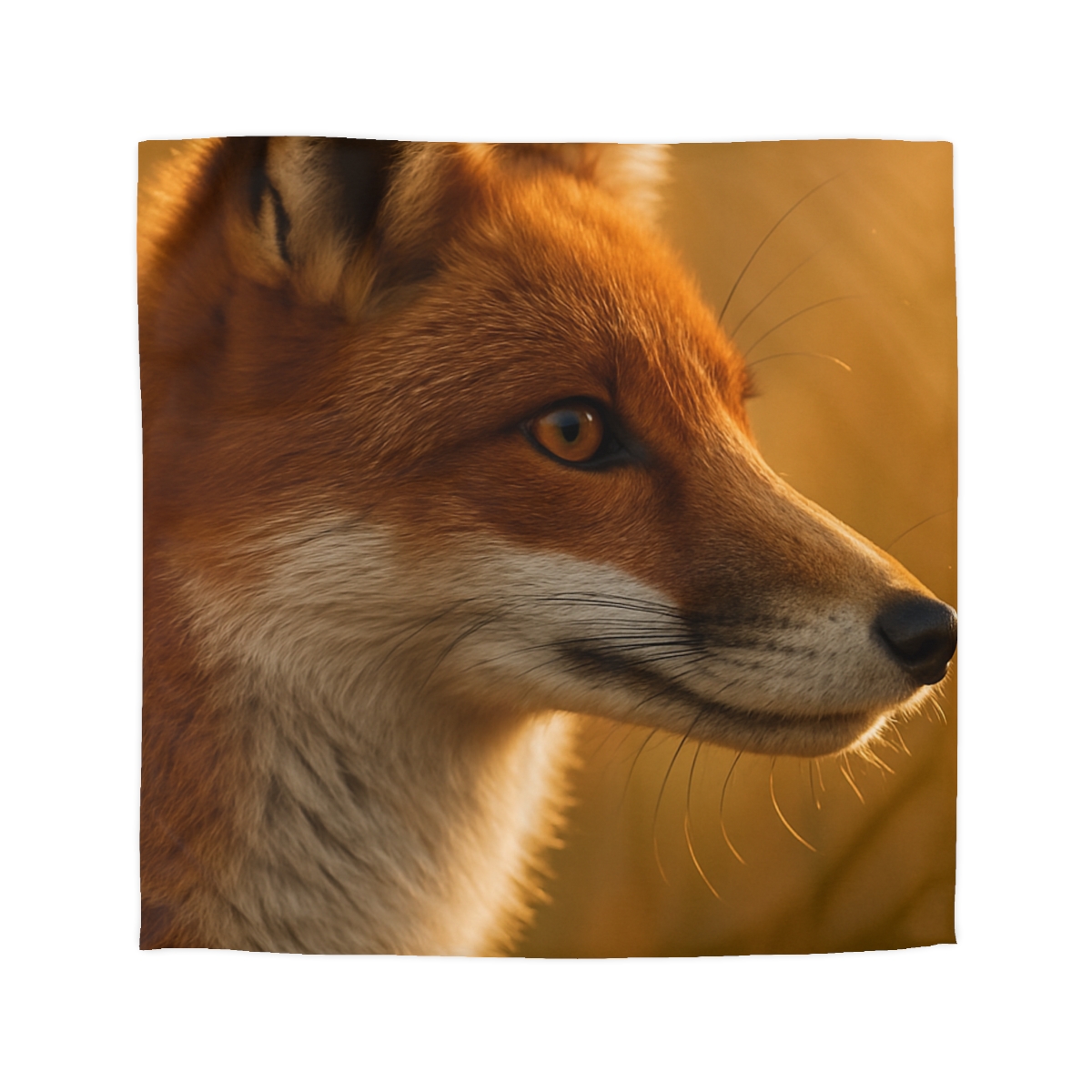 Amber Gaze Red Fox soft comforter duvets