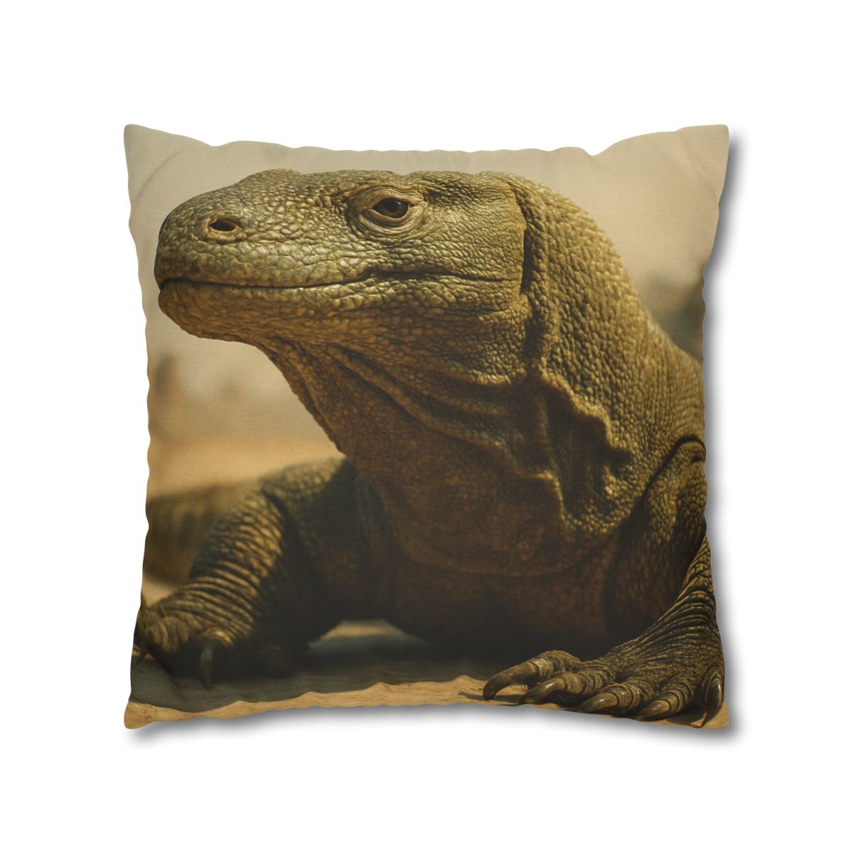 Ancient Sentinel Komodo Dragon soft cotton pillow cases