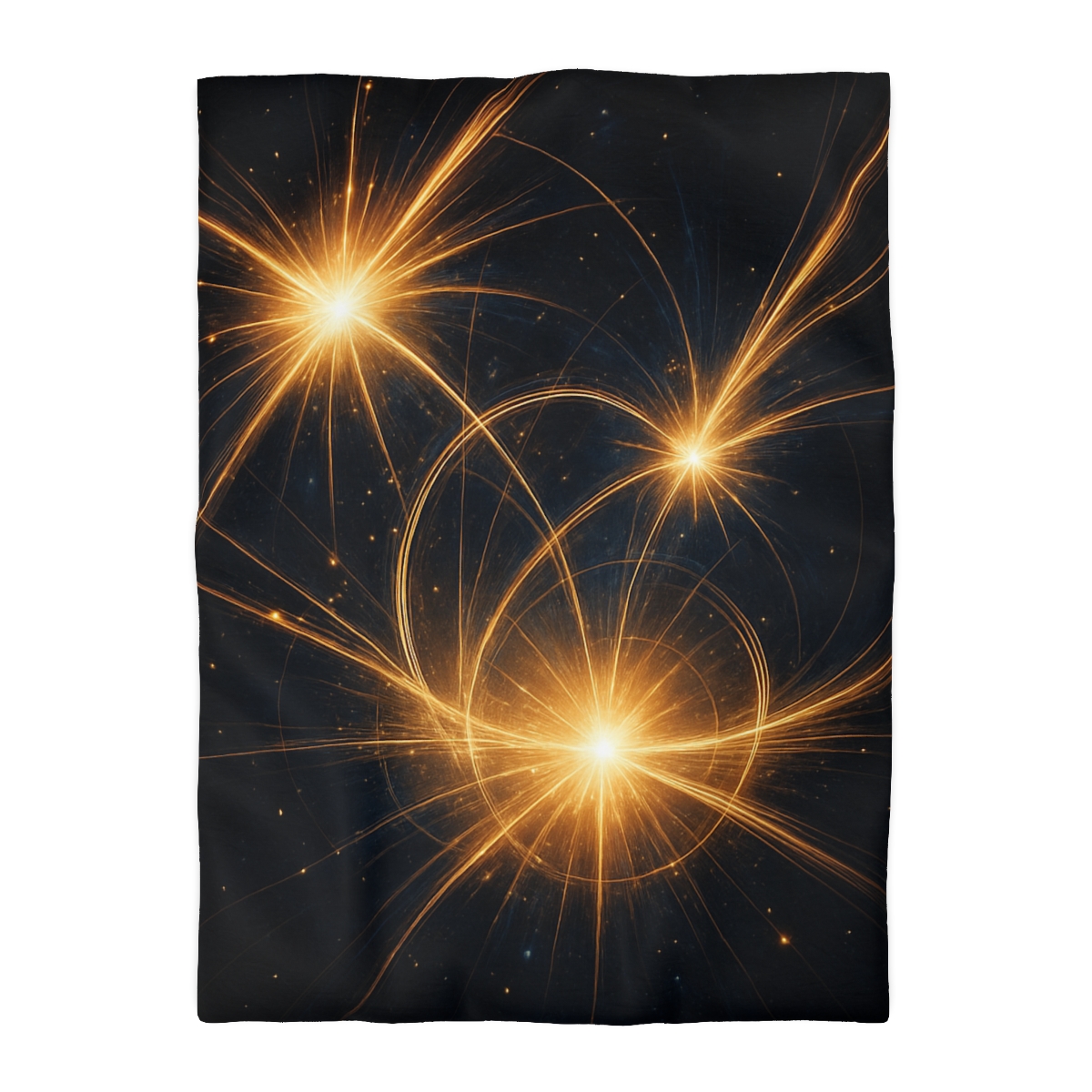 Photon Burst Constellation designer printed duvets