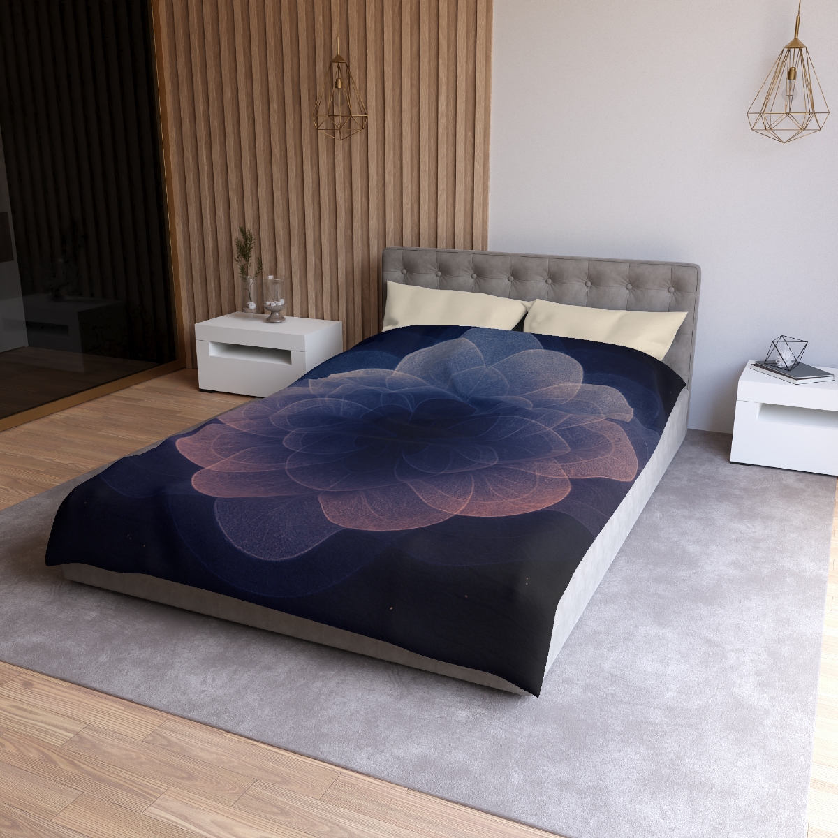 Petal Halo Interference personalized bedding duvets
