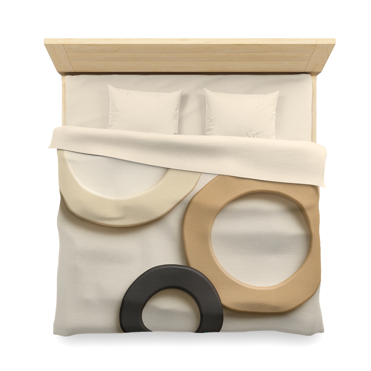 Three Balanced Rings personalized bedding duvets