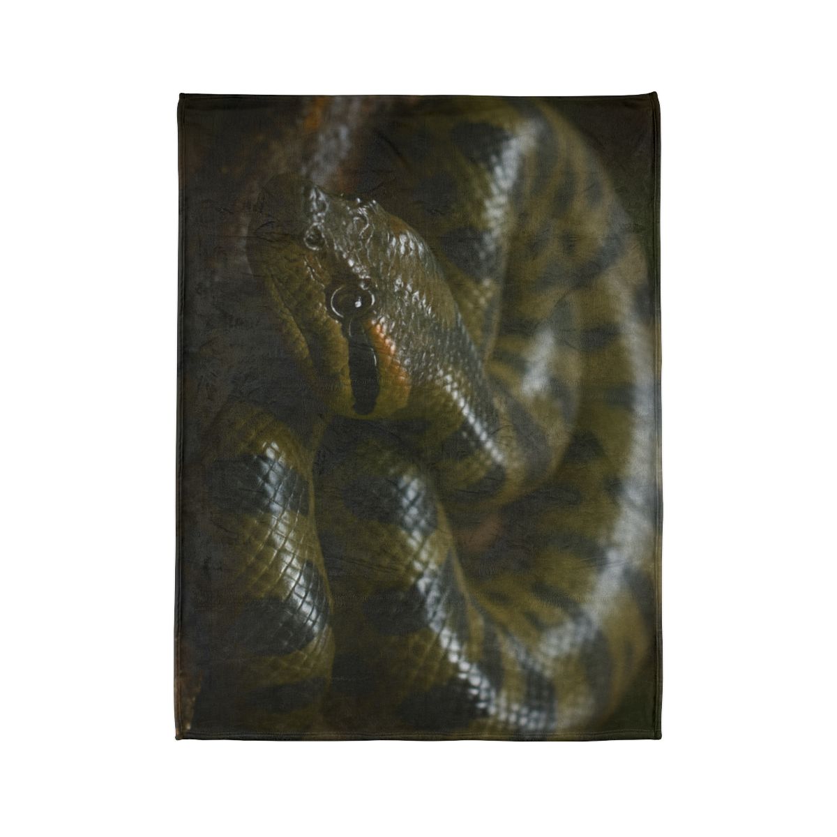 Shadow Coil Green Anaconda decorative home blankets