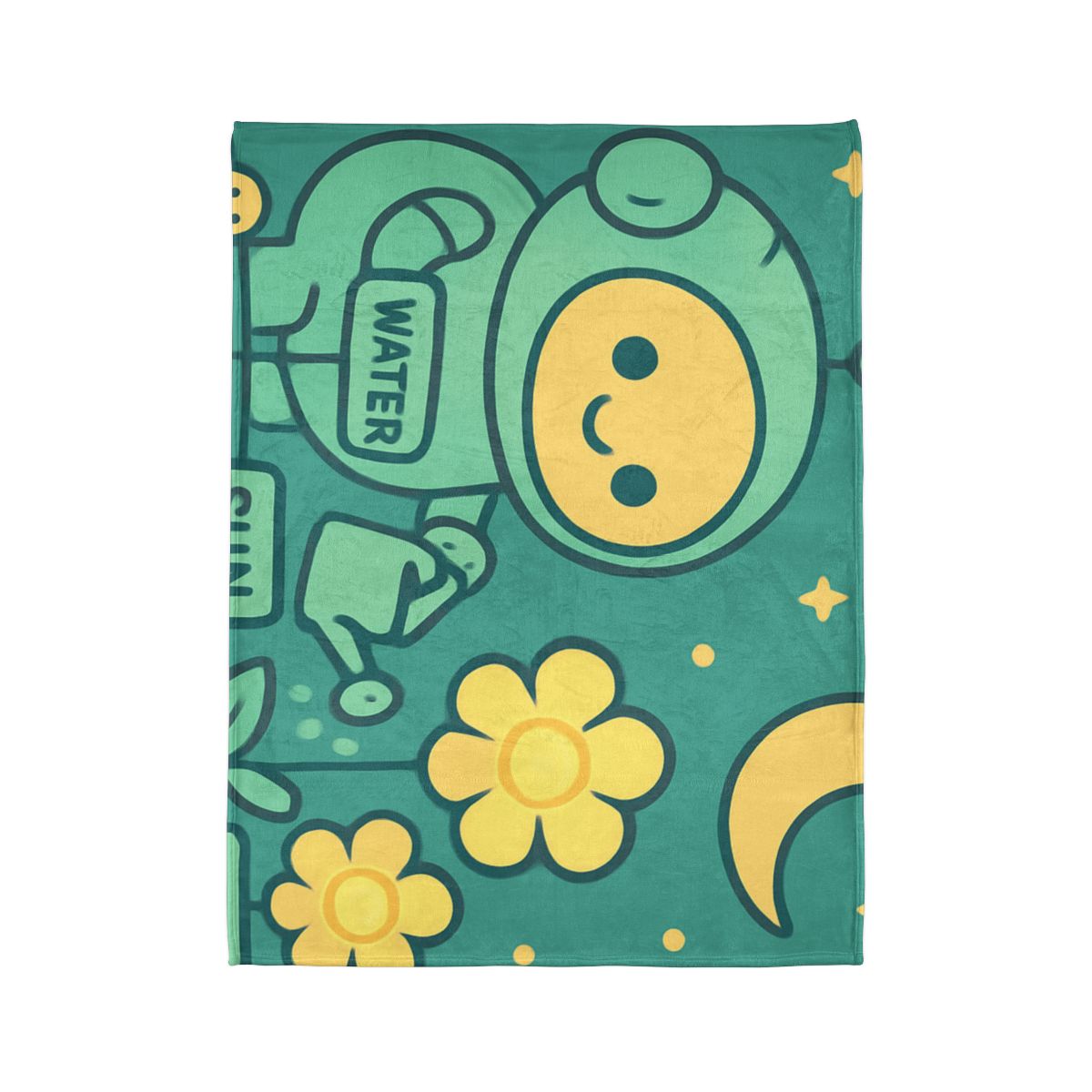 Robot Gardener And The Moonflower Patch warm winter blankets