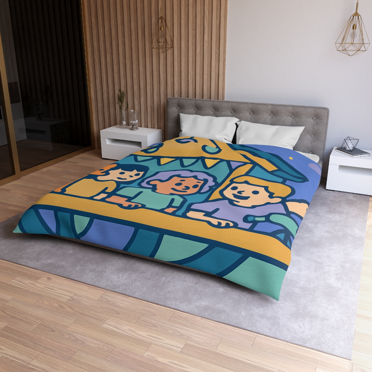 Galaxy Treehouse Explorers stylish duvet covers