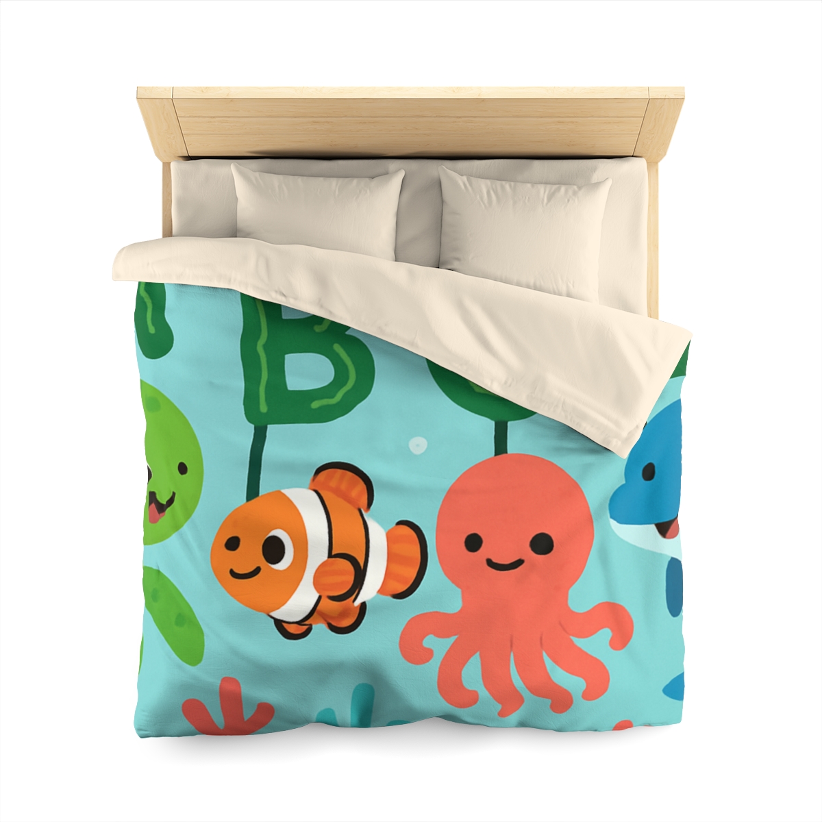 Coral Reef Alphabet Parade stylish duvet covers