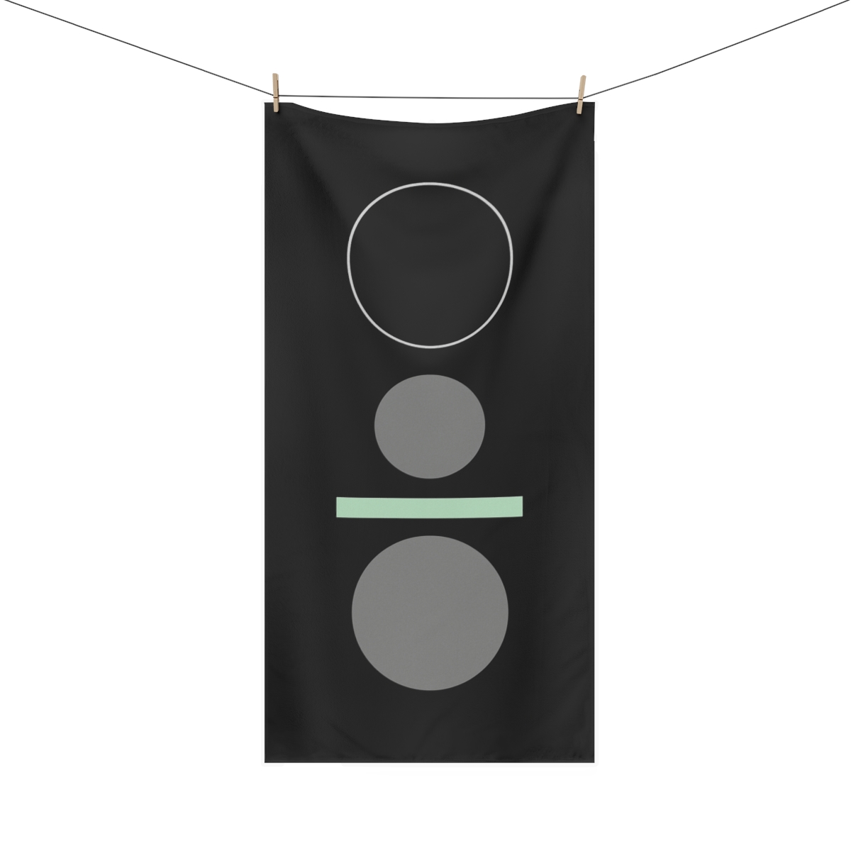 Three Circles With Nebula Bridge decorative home towelscustom towels