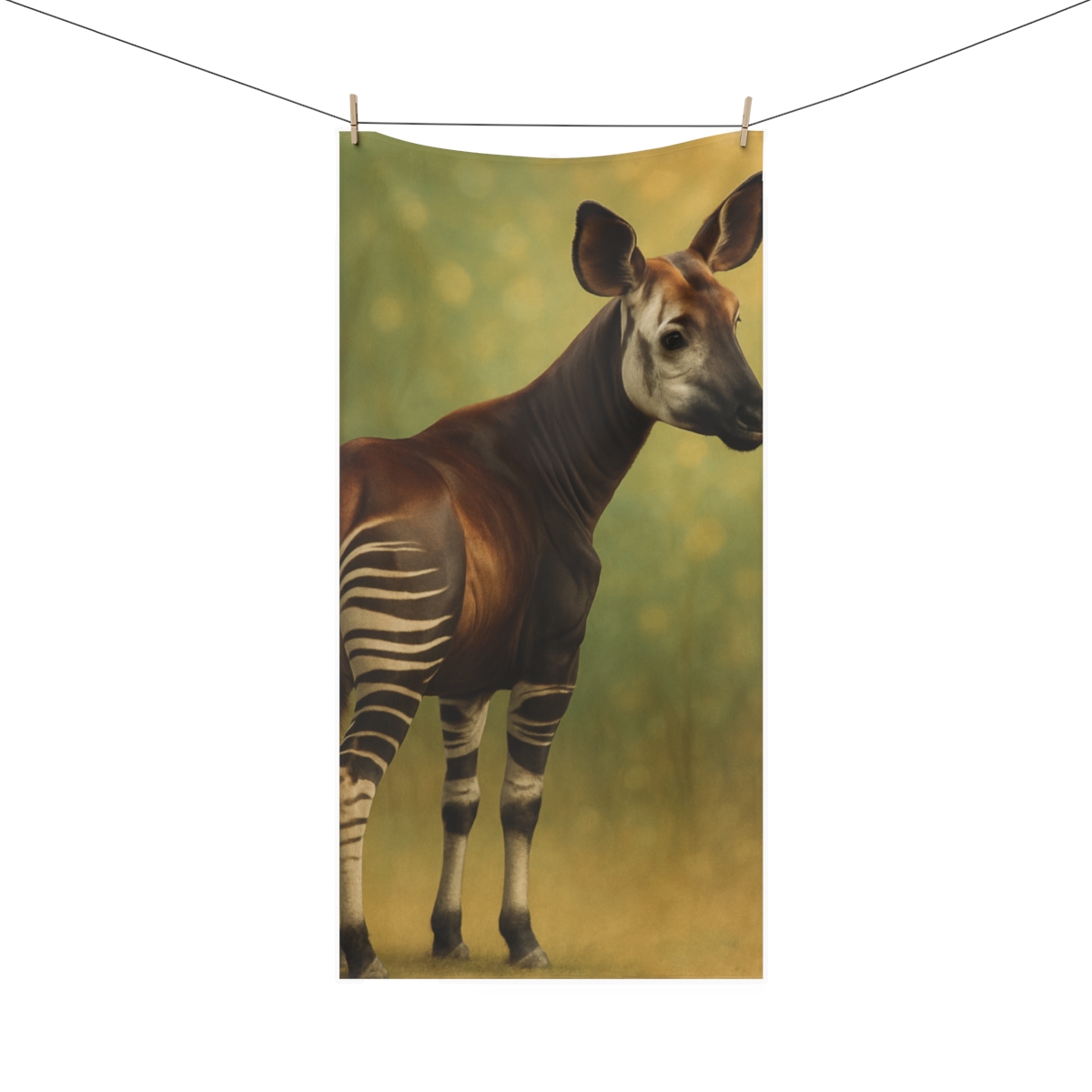 Velvet Shadow Okapi unique gift towels