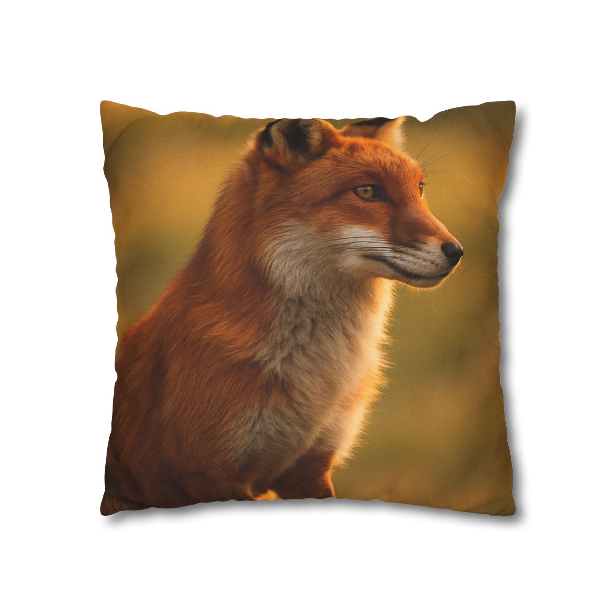 Crimson Whisper Red Fox stylish decorative pillowcases