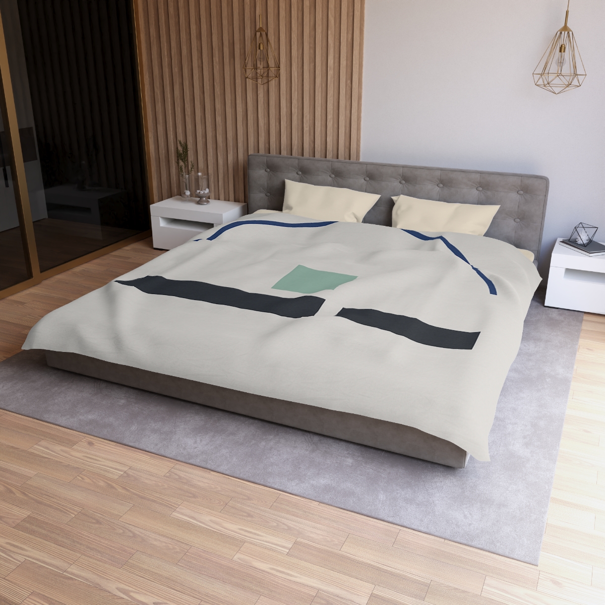 Arc Bridge Over Split Bars personalized bedding duvets