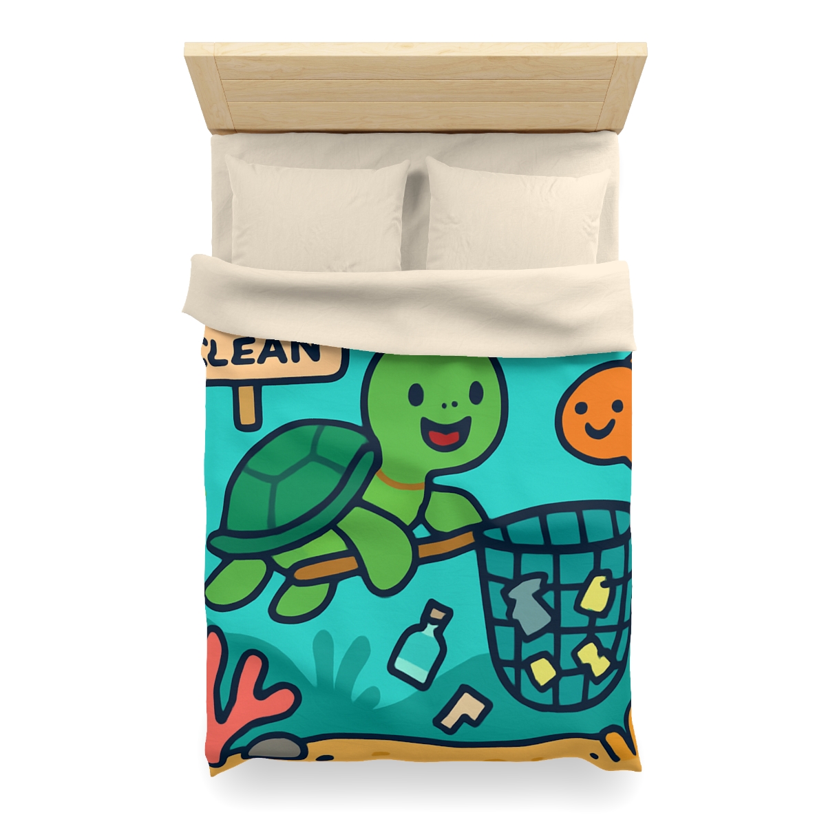 Coral Reef Clean Up Crew warm winter duvets