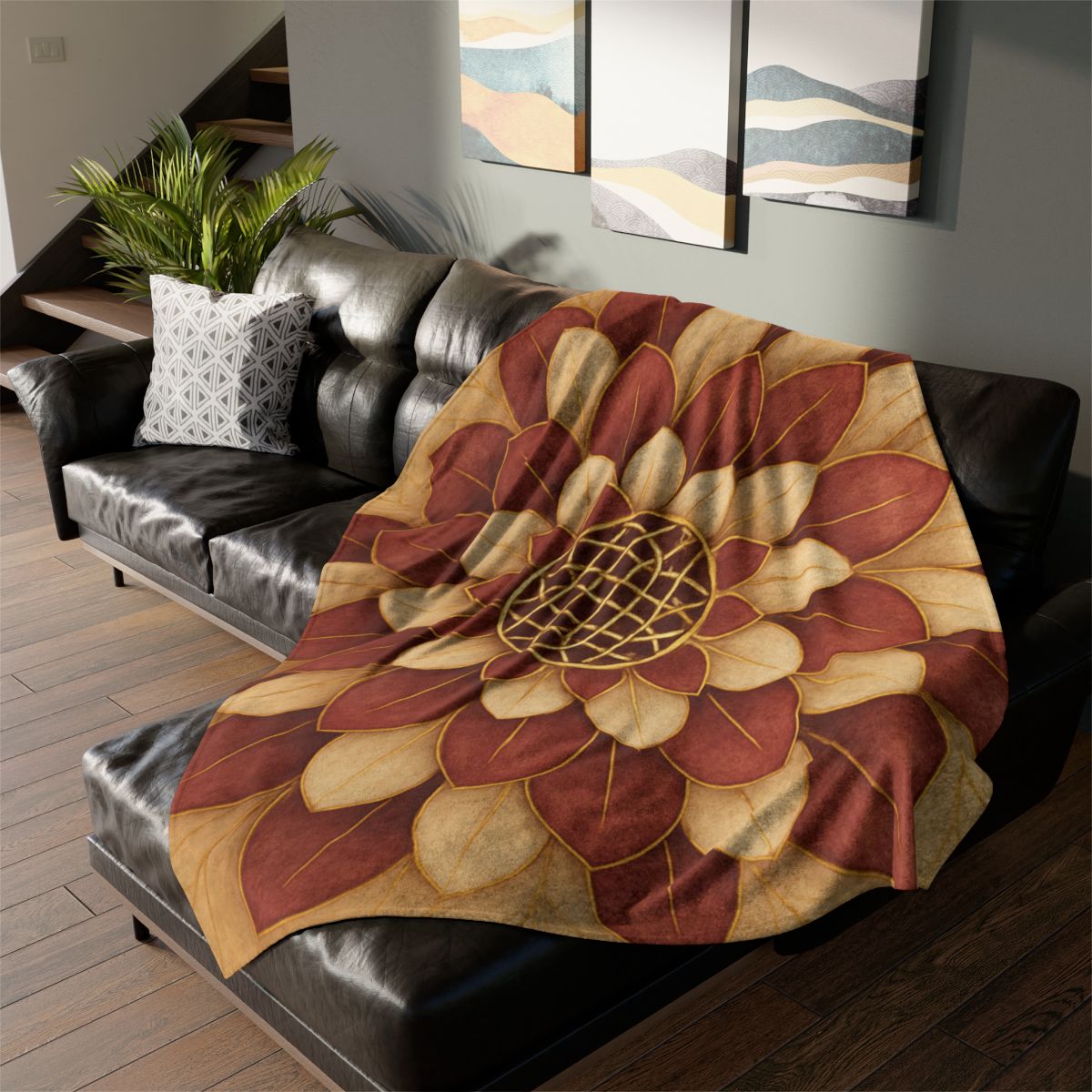 Petal Orbit Lattice warm winter blankets