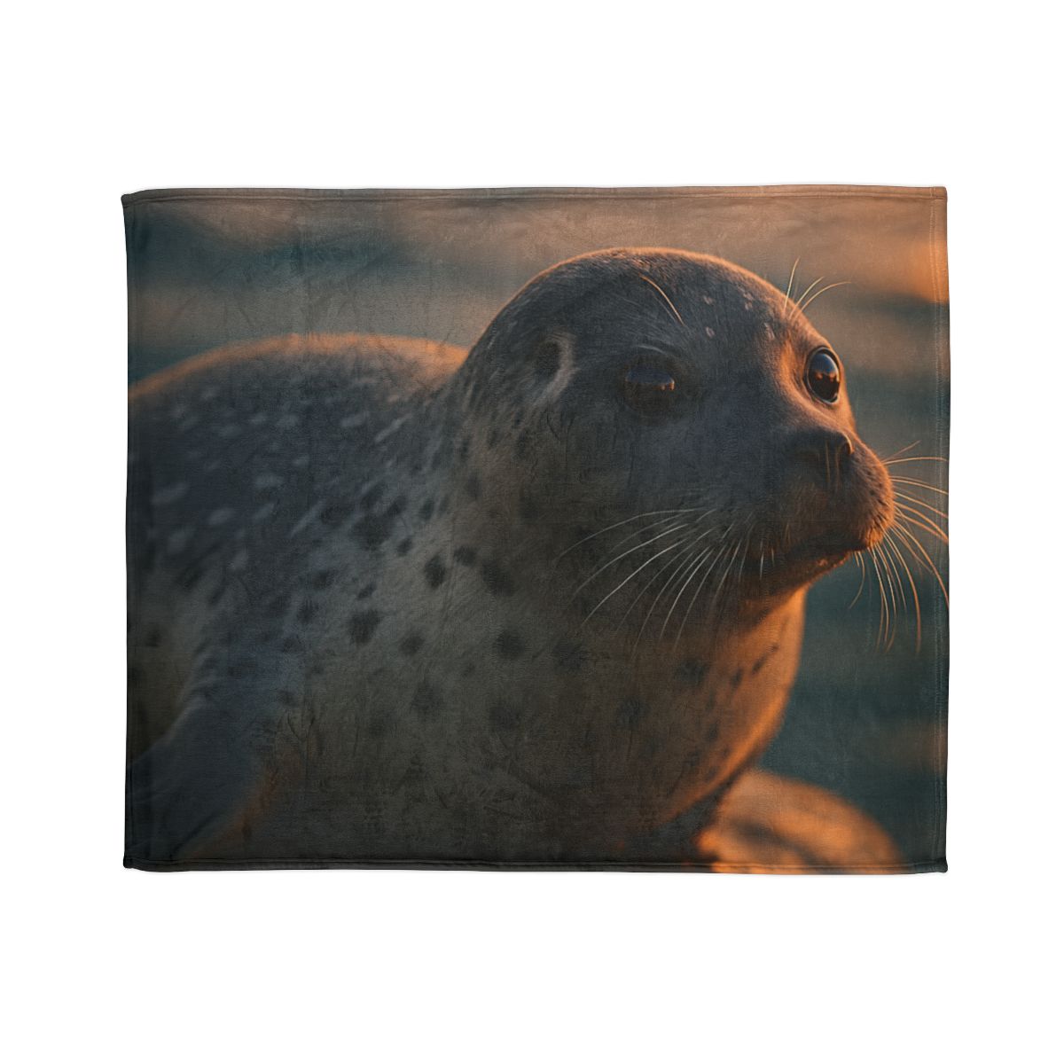 Moonlit Drift Harbor Seal decorative home blankets