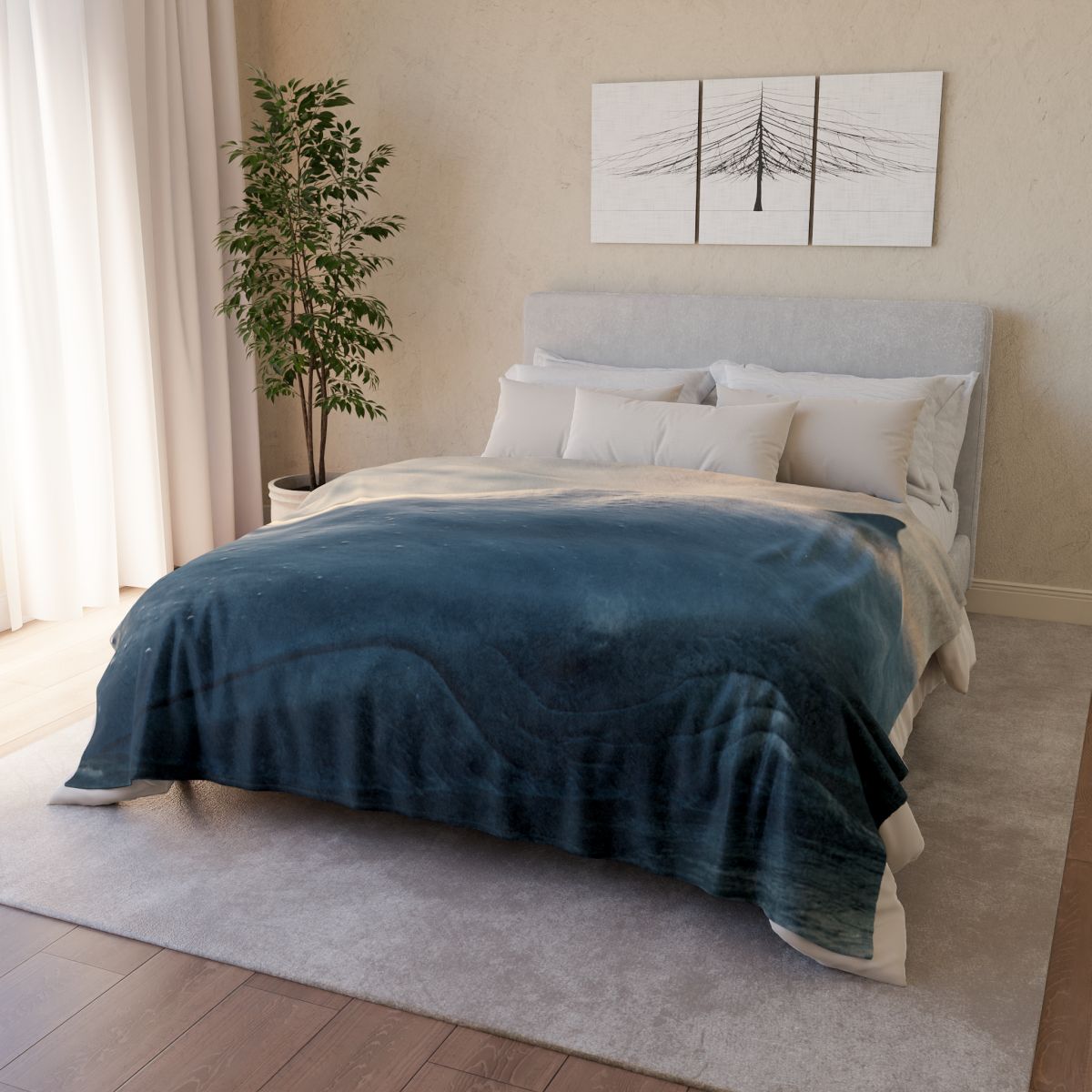 Deep Song Blue Whale designer printed blankets