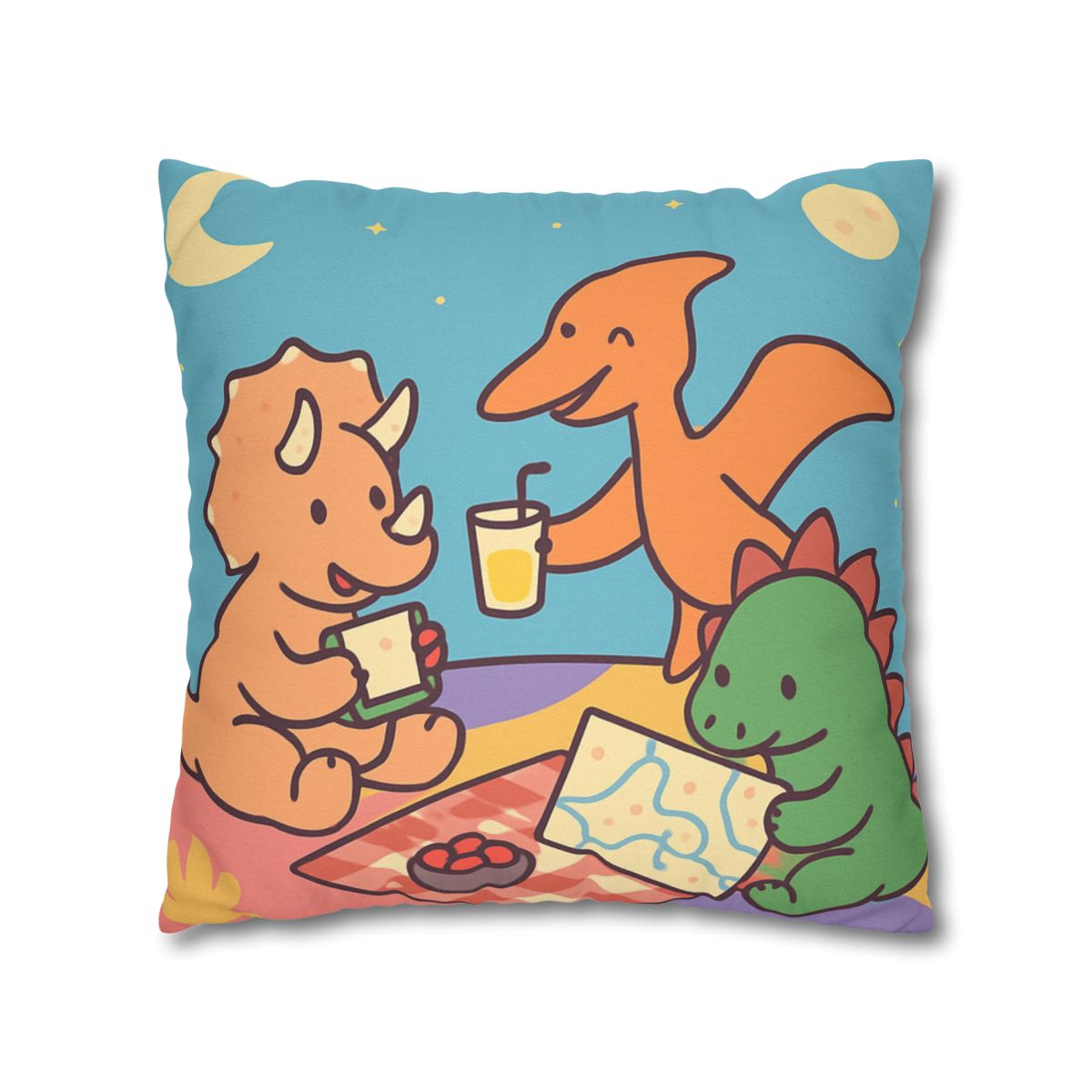 Planet Picnic With Dinosaurs custom pillow cases