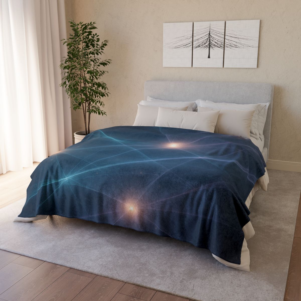 Luminous Web Filament warm winter blankets