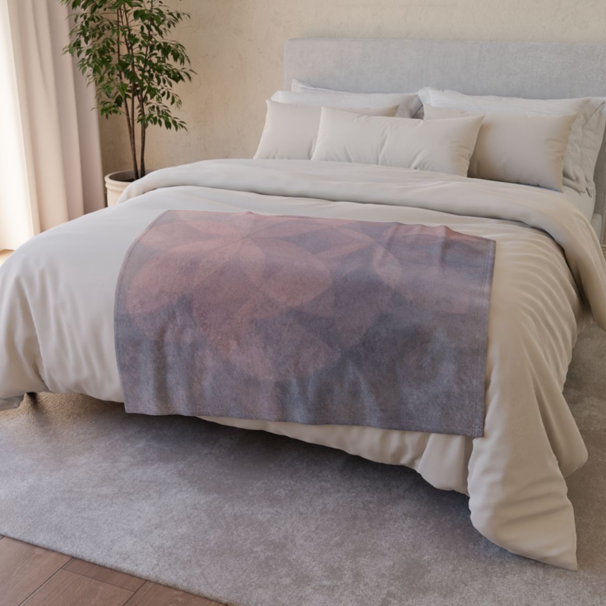 Petal Lattice Mirage stylish throw blankets