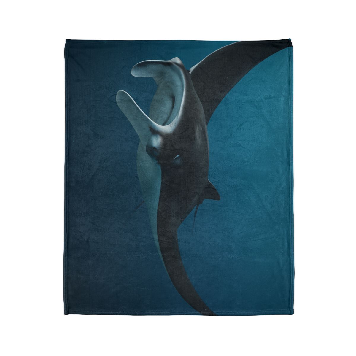 Midwater Dancer Manta Ray soft fleece blankets