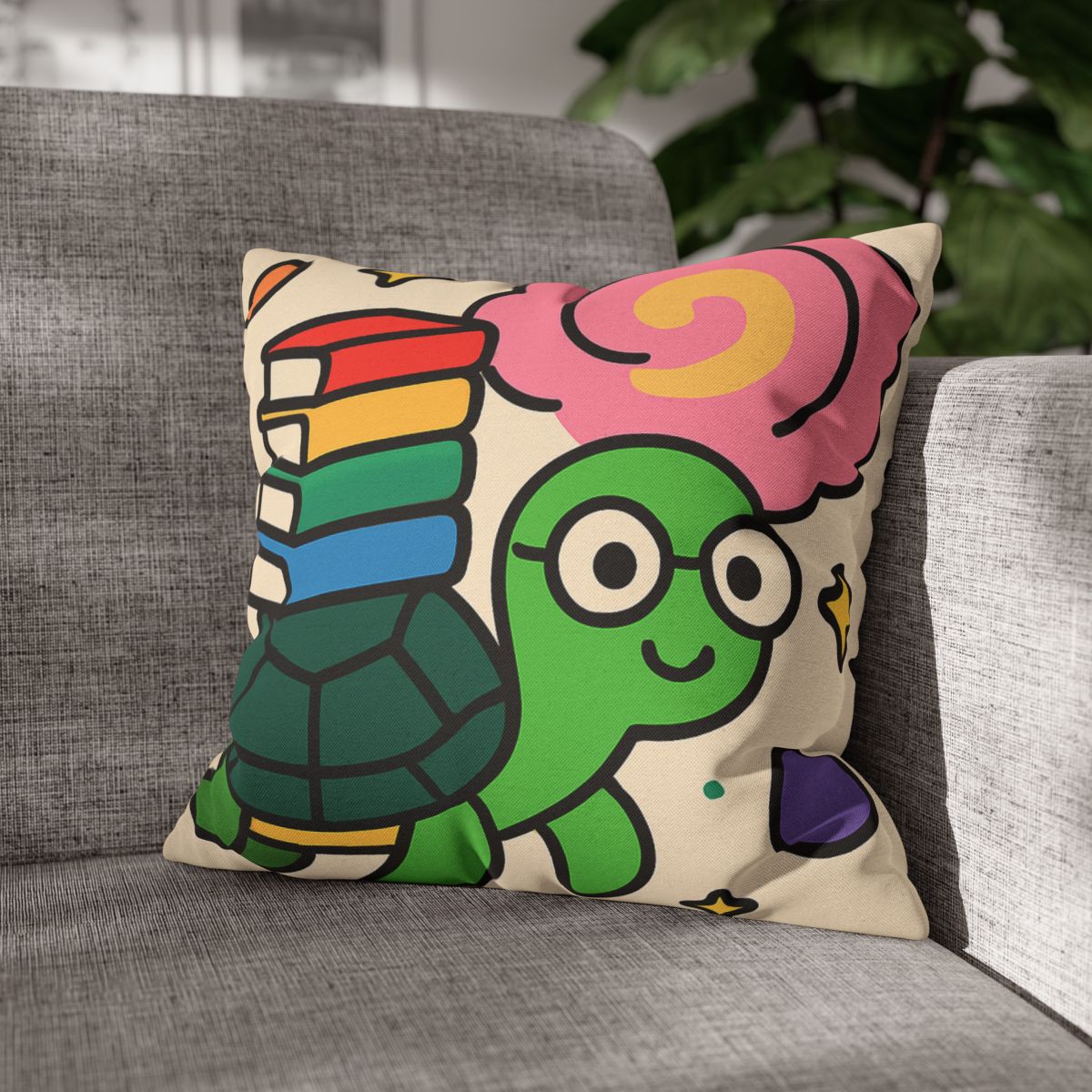 Nebula Library Turtle trendy patterned pillow cases