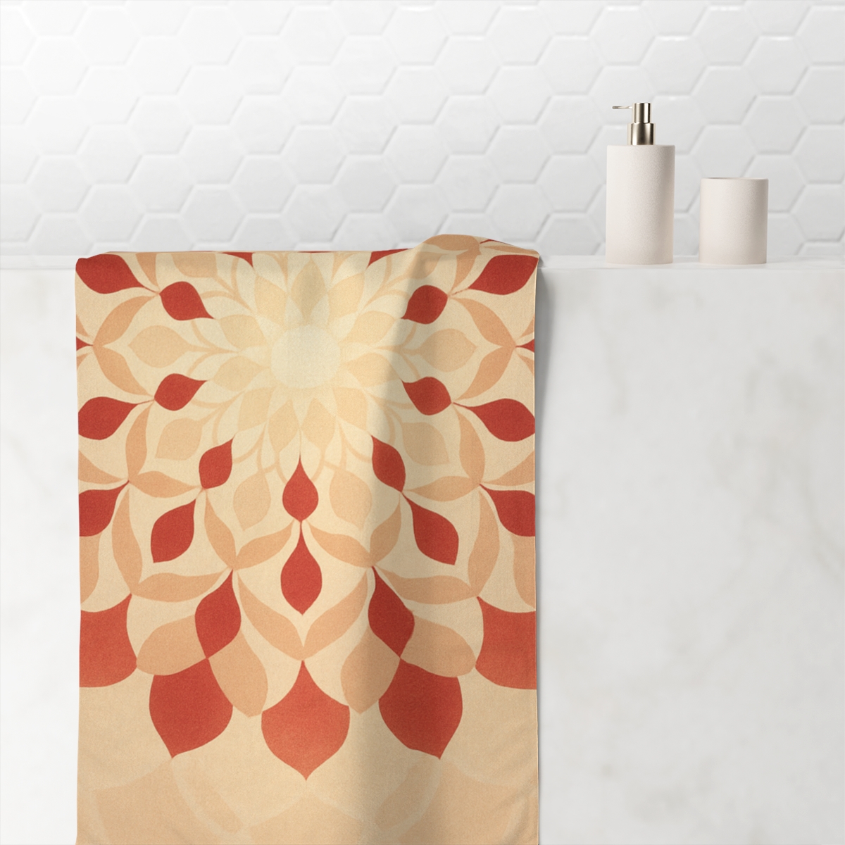 Petal Halo Lattice comfortable face towels