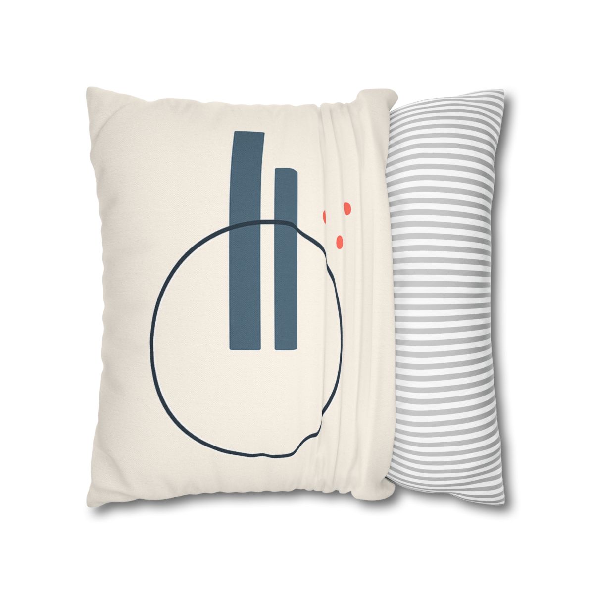 Offset Ring With Split Bars designer print pillow cases