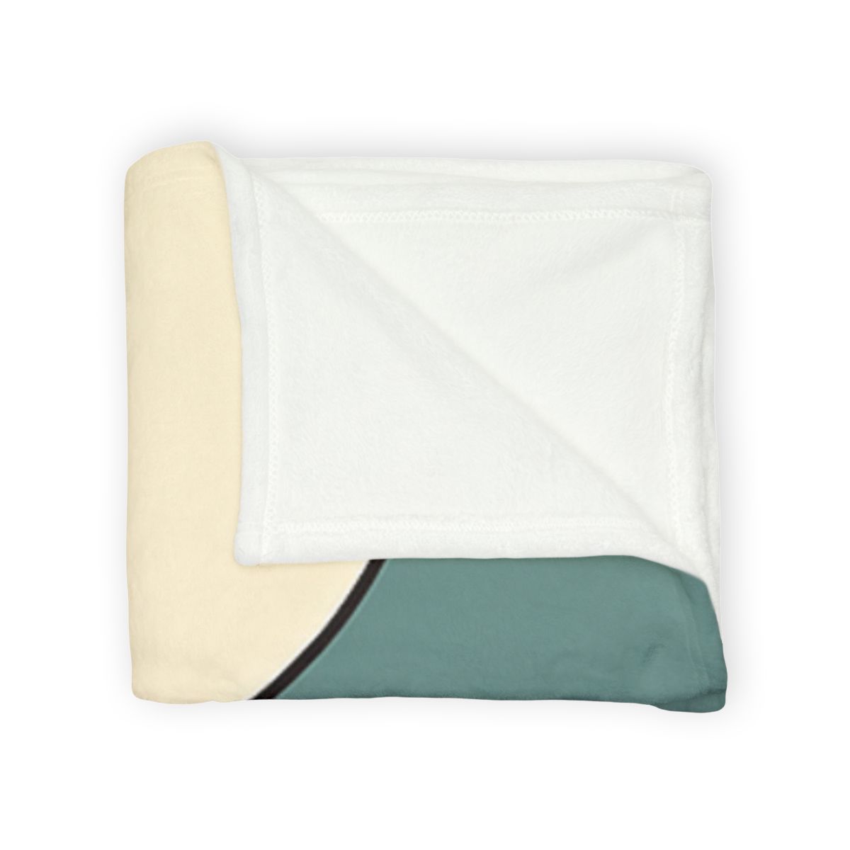 Staggered Trio Of Circles With Thin Divider soft fleece blankets