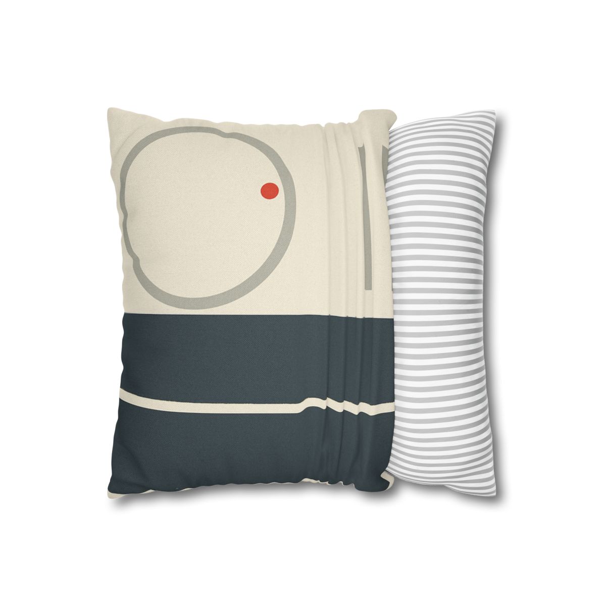 Split Rectangle With Floating Ring stylish decorative pillowcases