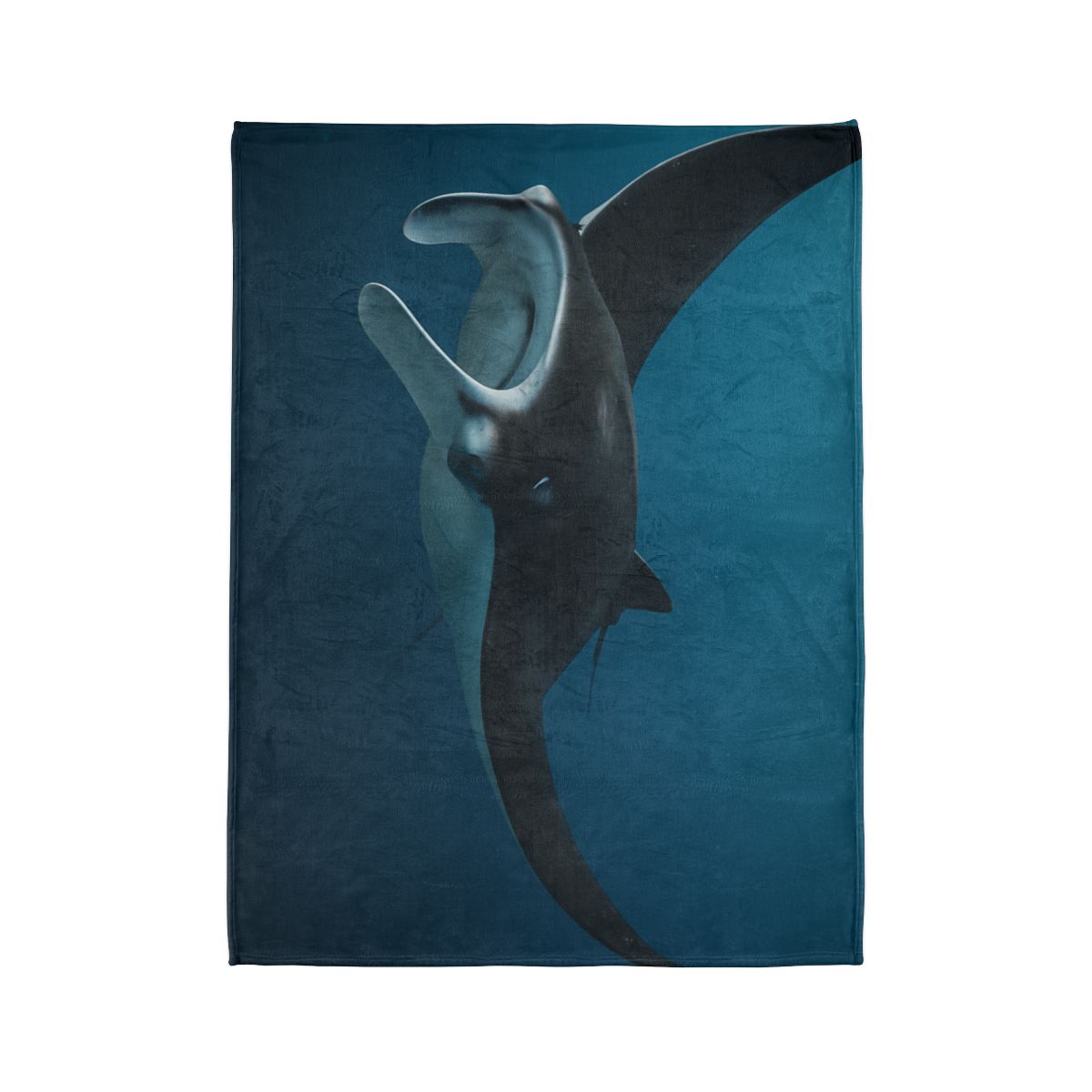 Midwater Dancer Manta Ray soft fleece blankets