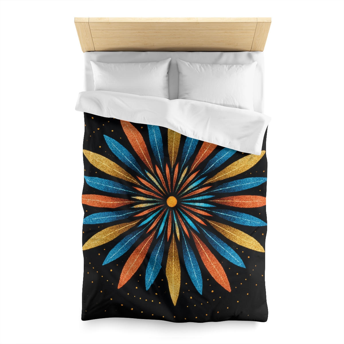 Starburst Mandala Bloom personalized bedding duvets