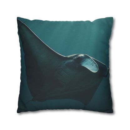 Glasswing Glide Manta Ray designer print pillow cases