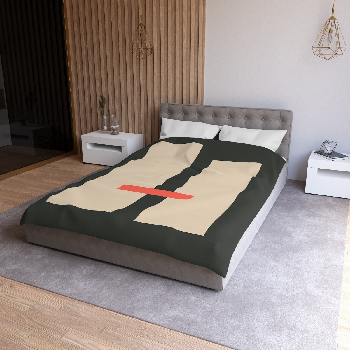 Offset Rectangle Pause duvets for gifts