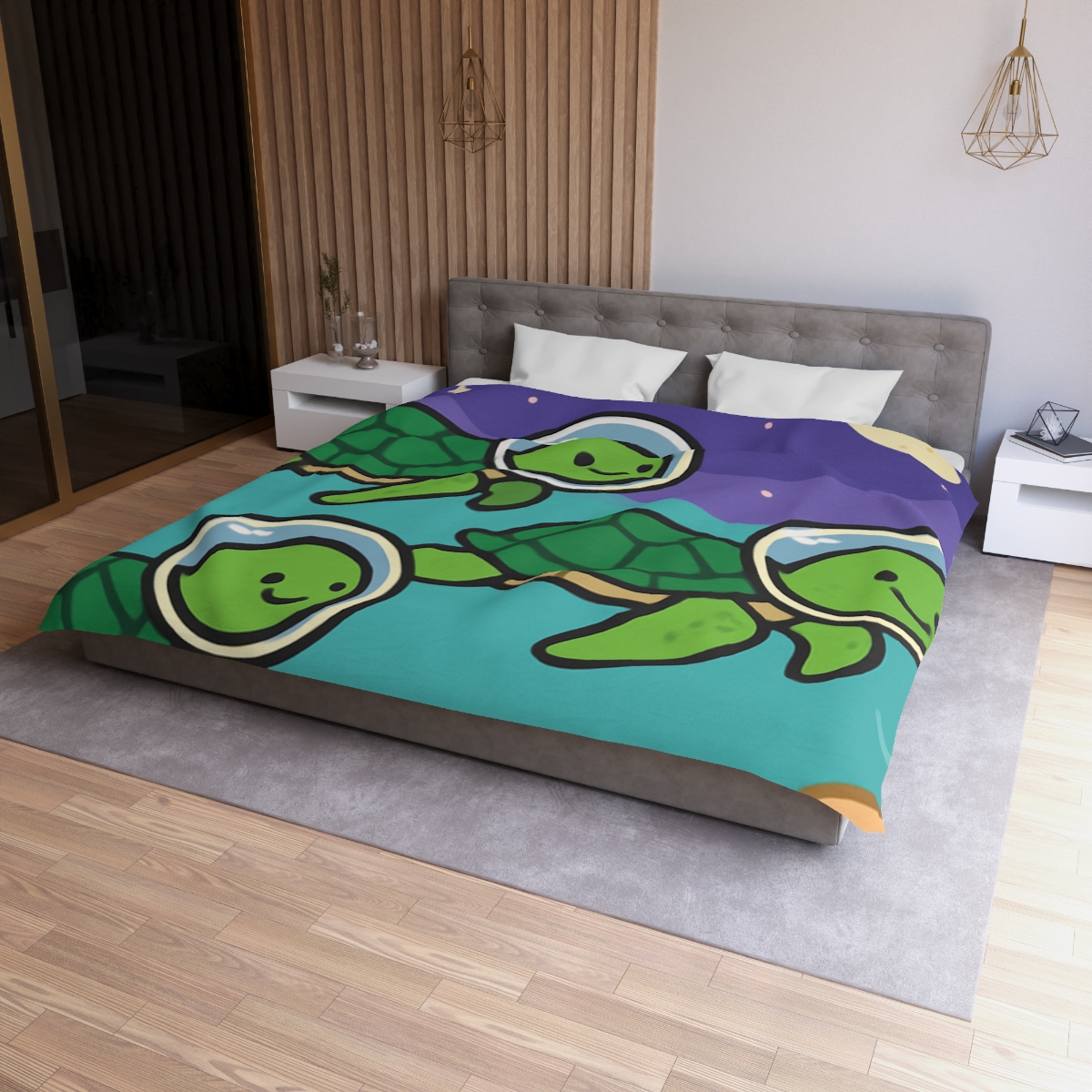 Starry Seas Turtle Team warm winter duvets