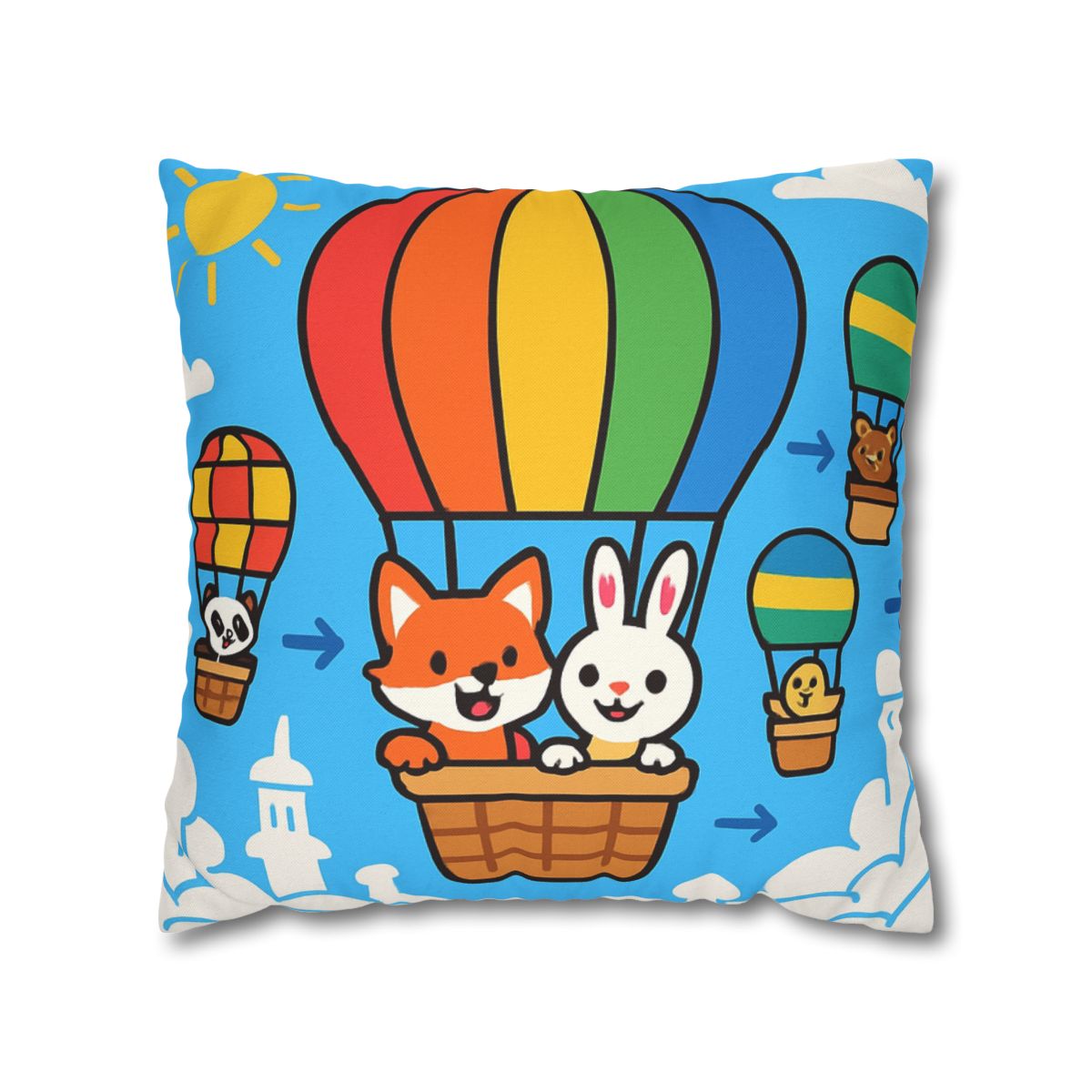 Cloud City Balloon Race custom pillow cases
